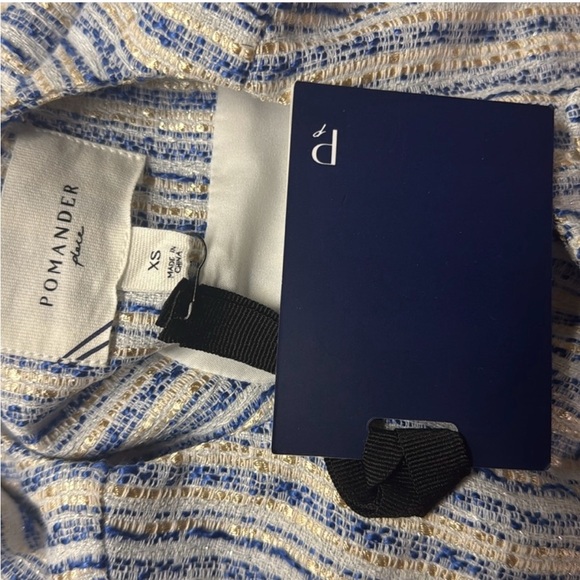 Tuckernuck NEW Ethereal Tweed Bianca Sleeveless Blue Stripe Mini Dress Size XS - Picture 11 of 12